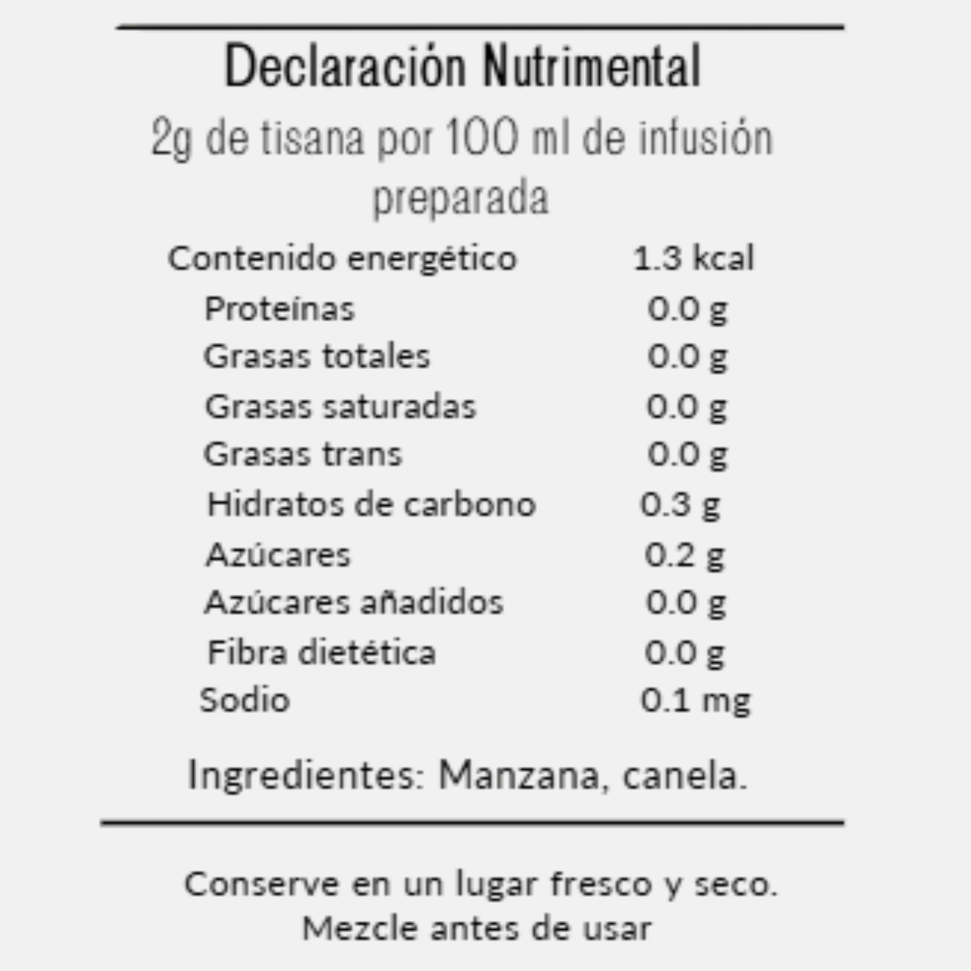 Tisana Frutal Manzana Canela