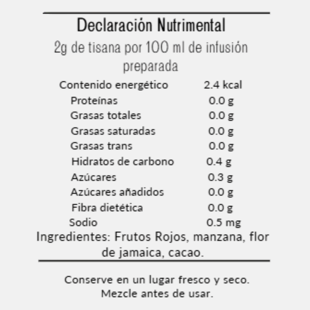Tisana Frutal Selva Roja